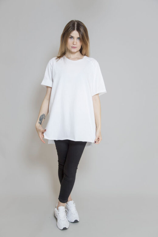 biały_t-shirt_delCane_widok_przód