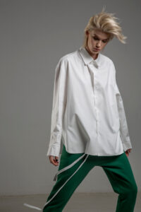biala koszula delcane grunge TOKYO white przod 3m
