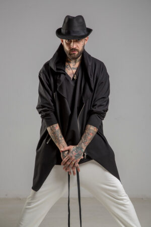 delcane bluza mus TOKYO black him przod 1m