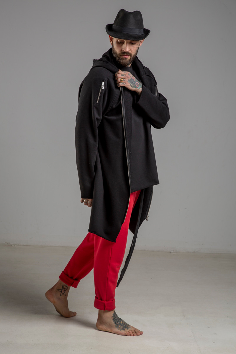 delcane bluza z kapturem czarna 80 TOKYO black him 1 bok prawy m delcane bluza z kapturem czarna 80 TOKYO black him 1 bok prawy m