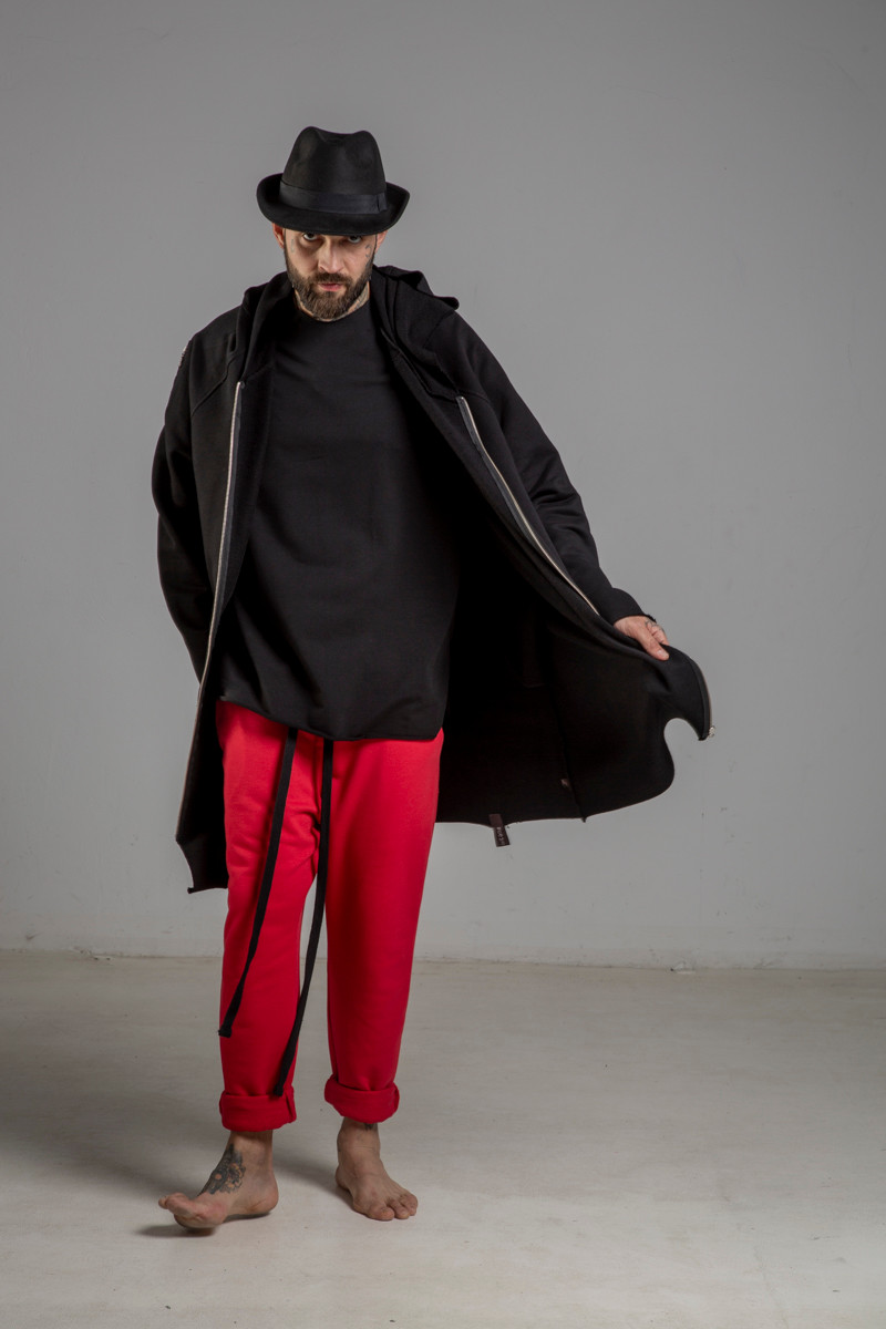 delcane bluza z kapturem czarna 80 TOKYO black him 1 przod m delcane bluza z kapturem czarna 80 TOKYO black him 1 przod m