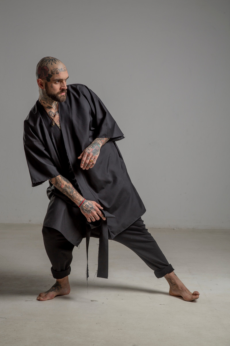delcane kimono jedwabne TOKYO black him bok lewy 1m delcane kimono jedwabne TOKYO black him bok lewy 1m