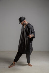 delcane kimono jedwabne TOKYO black him bok prawy 1m