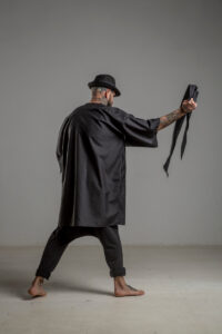 delcane kimono jedwabne TOKYO black him tyl 1m