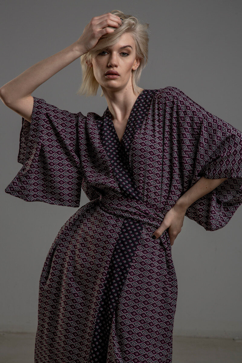 zwiewne kimono delcane Tokyo cherry przod 3m