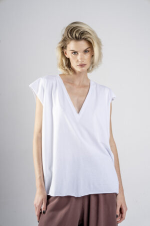 delCane-kolekcja-nagano-t-shirt-bawełniany-biały-przód