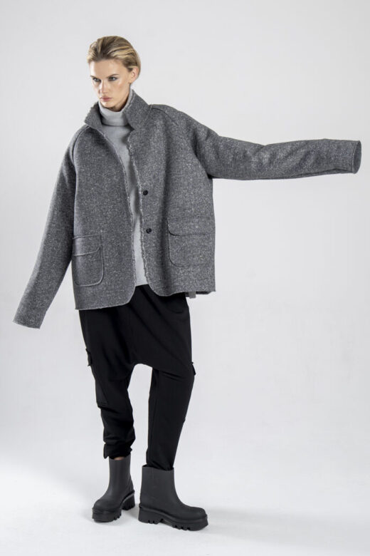 delCane-kolekcja-nikko-kurtka-marynarka-szara-przód