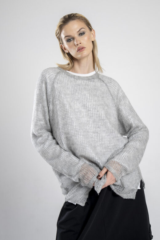 delCane-kolekcja-nikko-sweter-wełniany-szary-przód