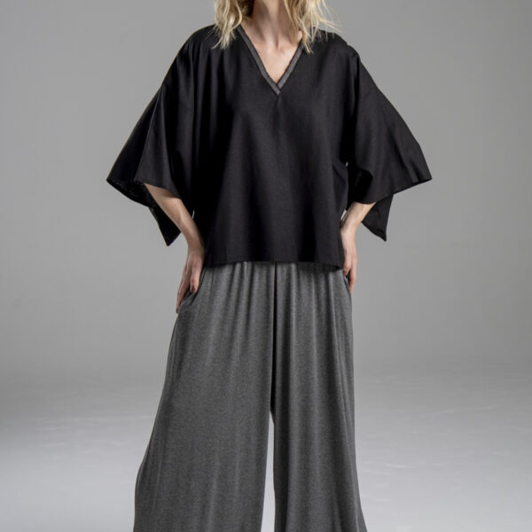 delCane-kolekcja-naha-kimono-bluzka-lniana-czarna