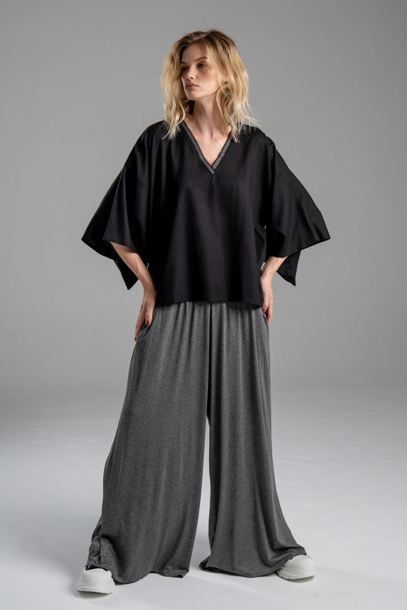 delCane-kolekcja-naha-kimono-bluzka-lniana-czarna