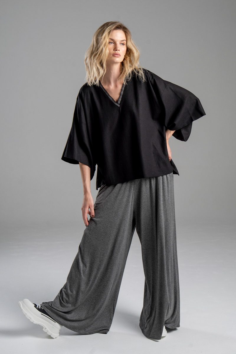 delCane-kolekcja-naha-kimono-bluzka-lniana-czarna