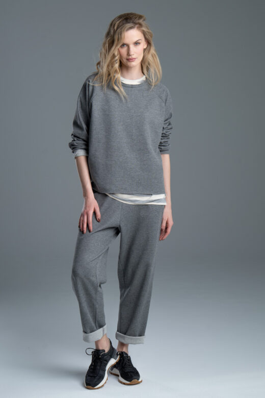 bluza delCane Noda Gray szara oversize przód zdjęcie główne