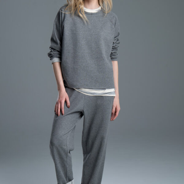 bluza delCane Noda Gray szara oversize przód zdjęcie główne