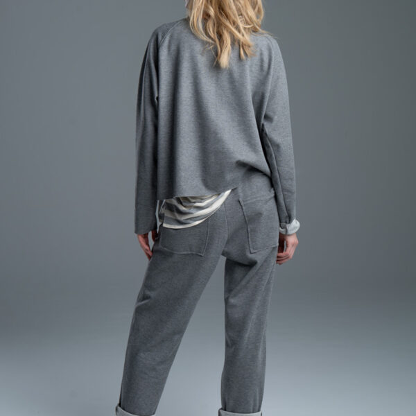 bluza delCane Noda Gray szara oversize tył